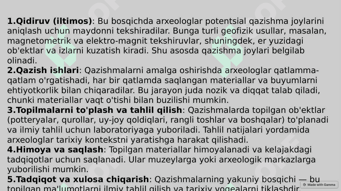 Arxeologik qazishmalar va muzey ishi 4