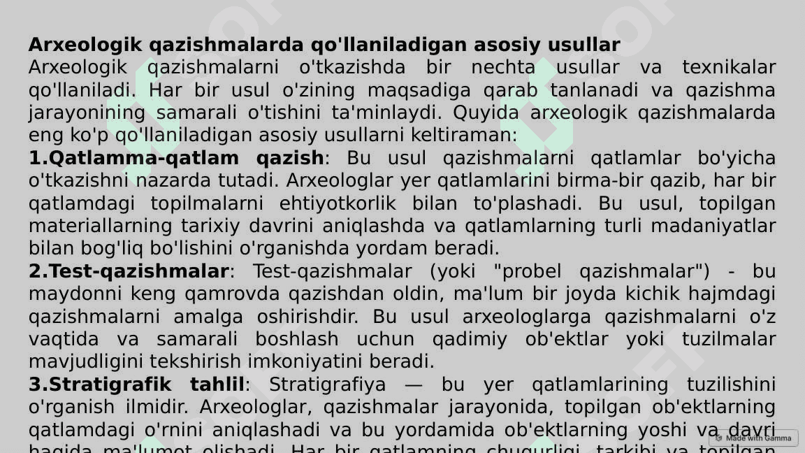 Arxeologik qazishmalar va muzey ishi 6