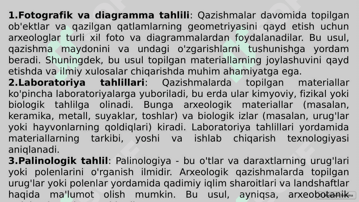 Arxeologik qazishmalar va muzey ishi 7