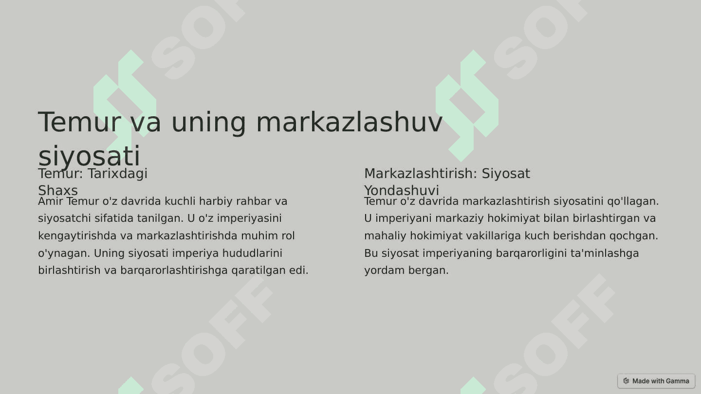 Temuriylar imperiyasi tarixi va madaniyati 2