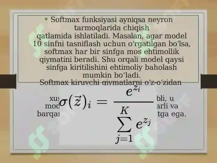 SOFTMAX FUNCTION 4