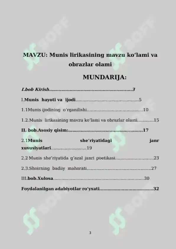Munis  lirikasining mavzu ko‘lami va obrazlar olami 3
