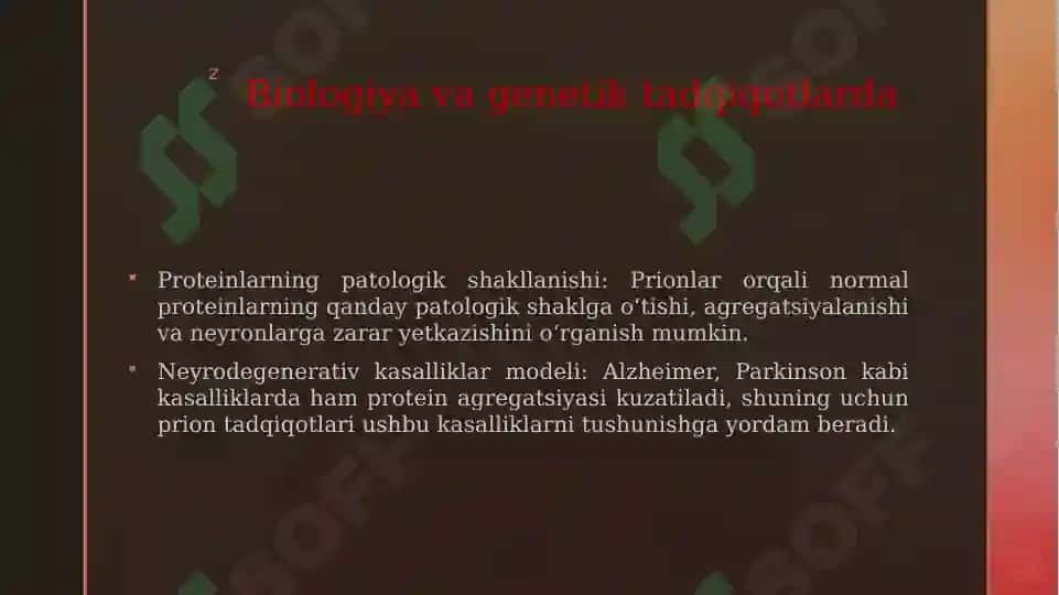 PRIONLARNI AMALIYOTDA AHAMIYATI 5