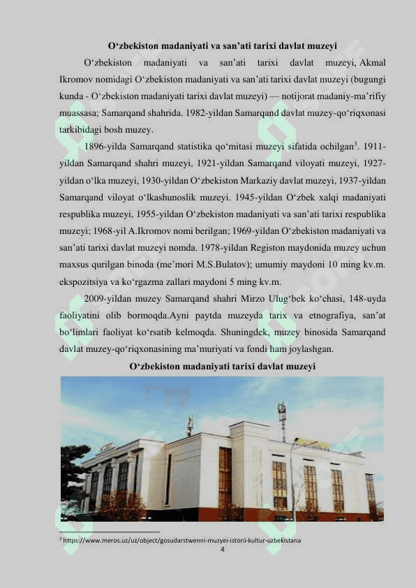 O'zbekiston madaniyat tarixi davlat muzeyi 4