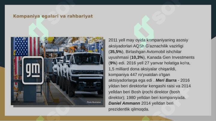 General Motors Kompany's (Amerika). 6