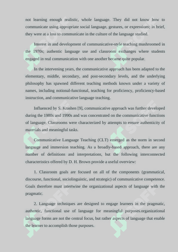 Communicative approach teaching number catigories 6