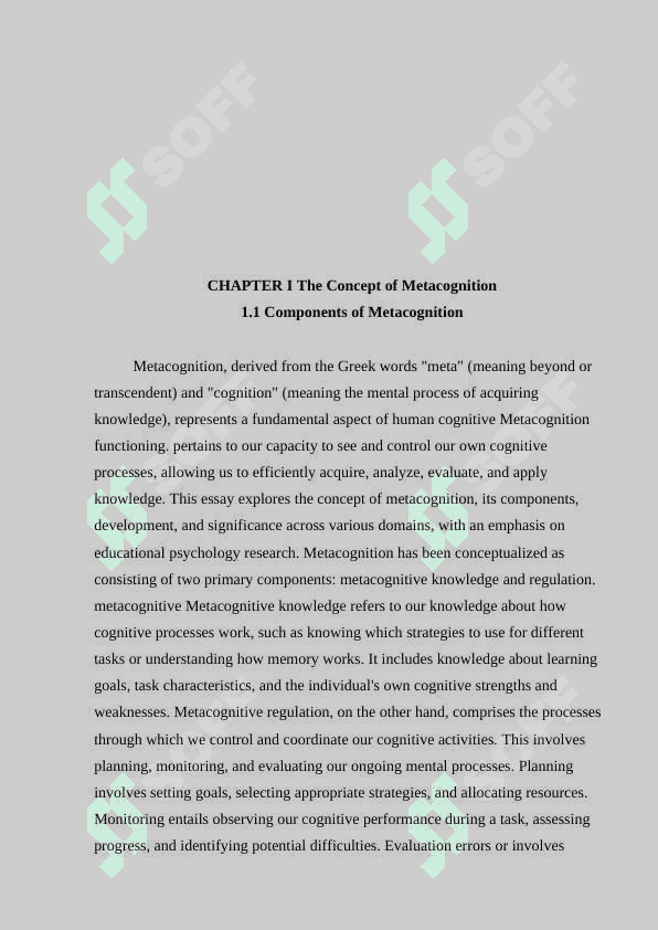 Metacognitive reading strategies 6