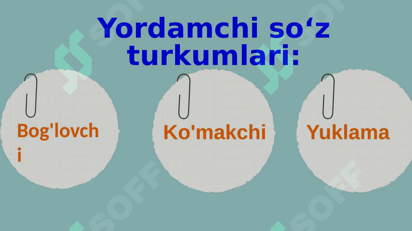 Yordamchi soʻz turkumlari 2