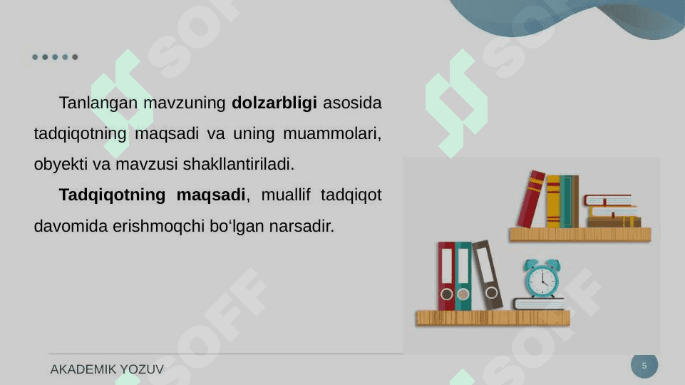 ILMIY USLUB JANRLARI. KURS ISHI. 5