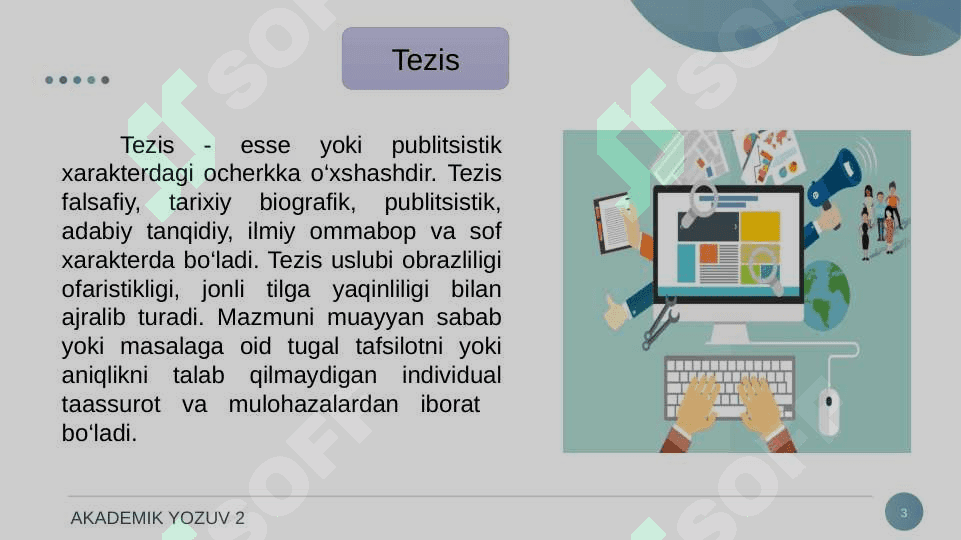 TEZISLAR YOZISH USLUBI. 3