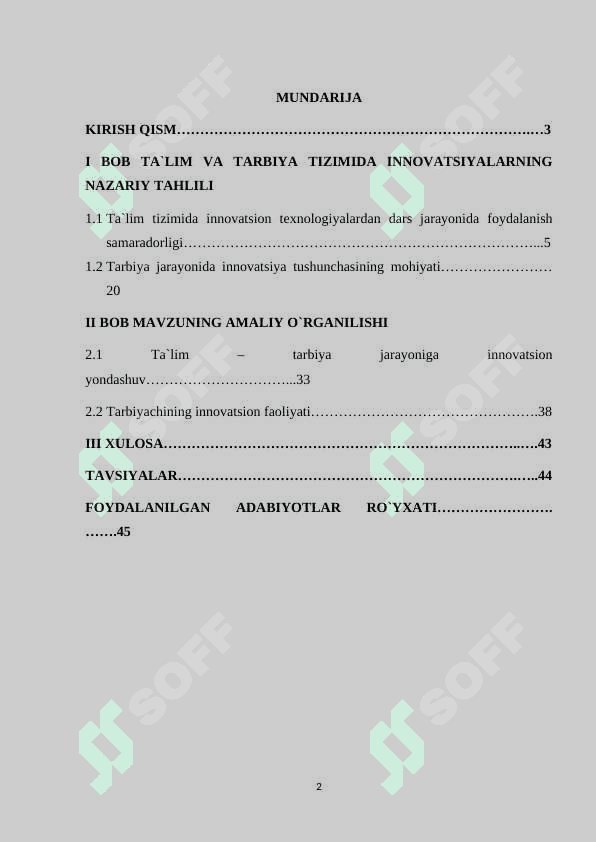 TA`LIM VA TARBIYA TIZIMIDA INNOVATSIYALARNING 2