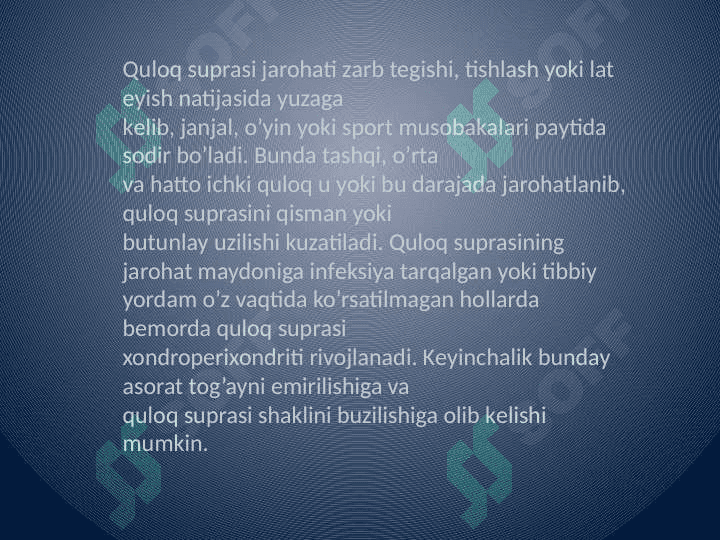 Lor a'zolari jarohatlari 4