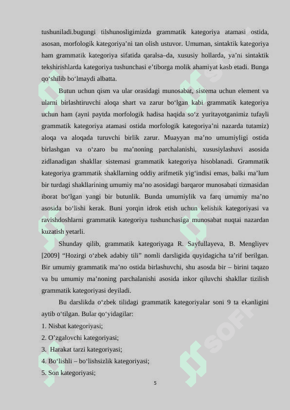 GAPNING ZAMON KATEGORIYALARI 5