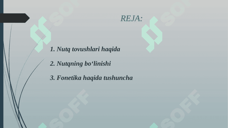Nutqning fonetik boʻlinishi 2
