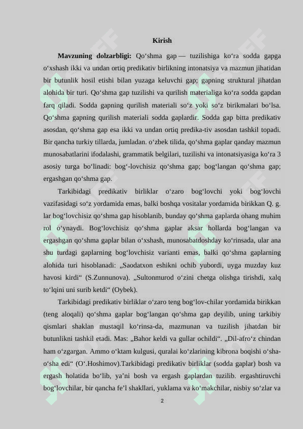 QO'SHMA GAPLAR HAQIDA SINTAKTIK NAZARIYA 2