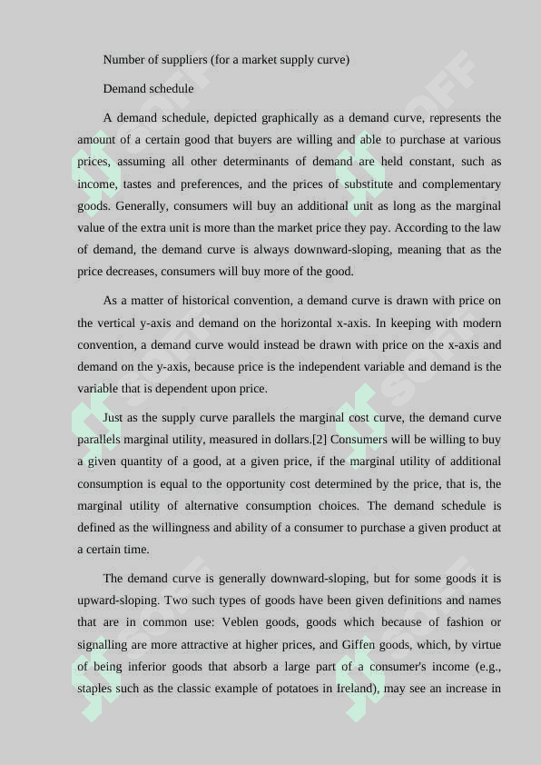 SUPPLY AND DEMAND 3