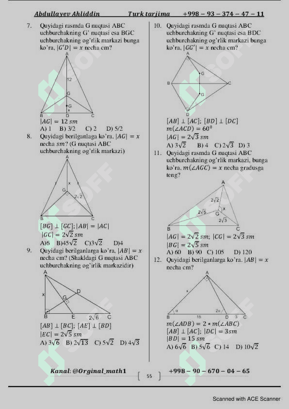 Turk geometriyasi 7