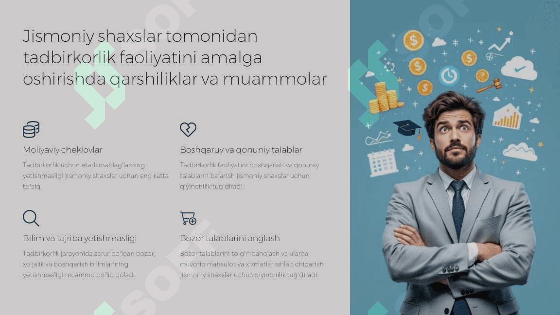 Tadbirkorlik faoliyati va shakllari 8