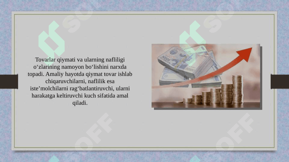 Narx turlari va uning mazmuni 2