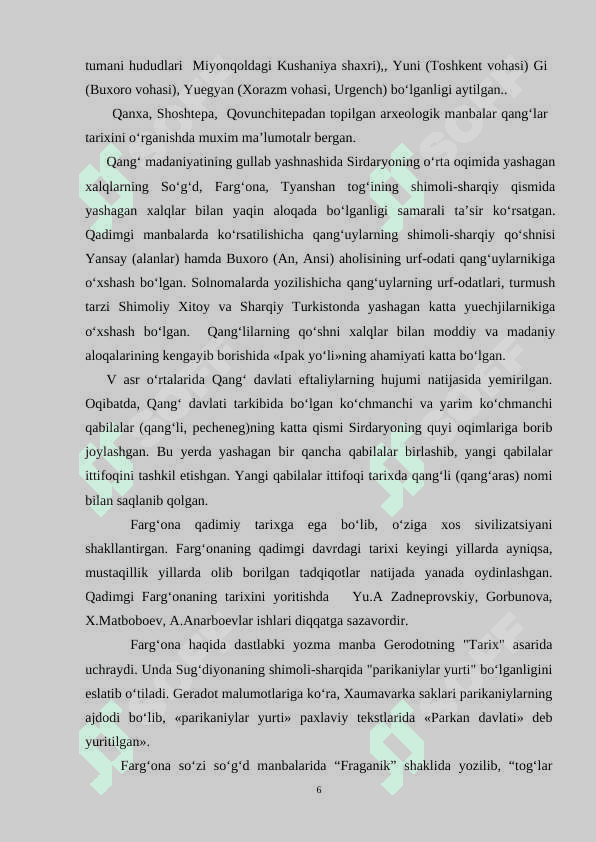 Qadimgi Qang‘ va Davan davlatlari 6