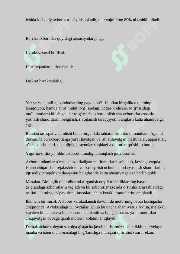 Axbarot turlari va ishonchliligi 4