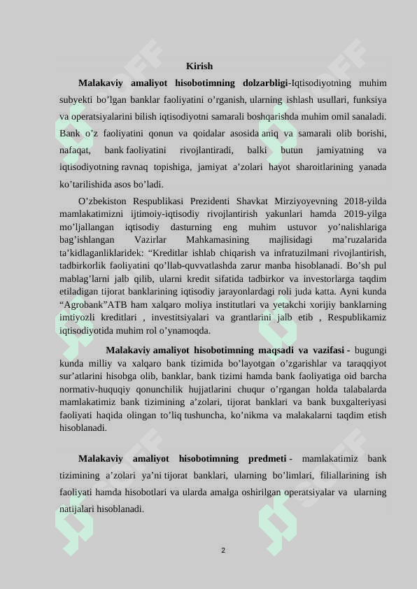 Amaliyot hisobot agrobank 2
