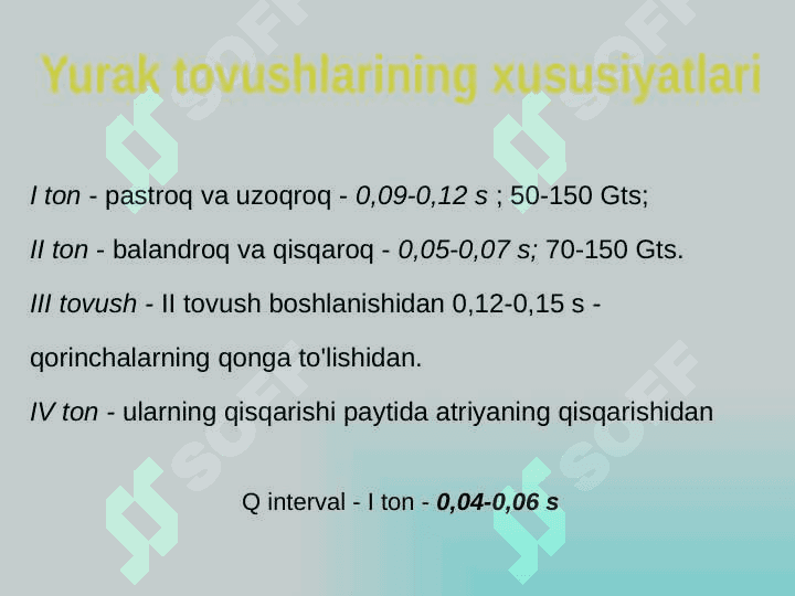 Yurak auskultatsiyasi usullari 8