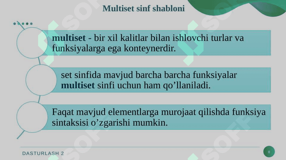 Asossiativ va tartiblanmagan asossiativ konteynerlar. C++. 8