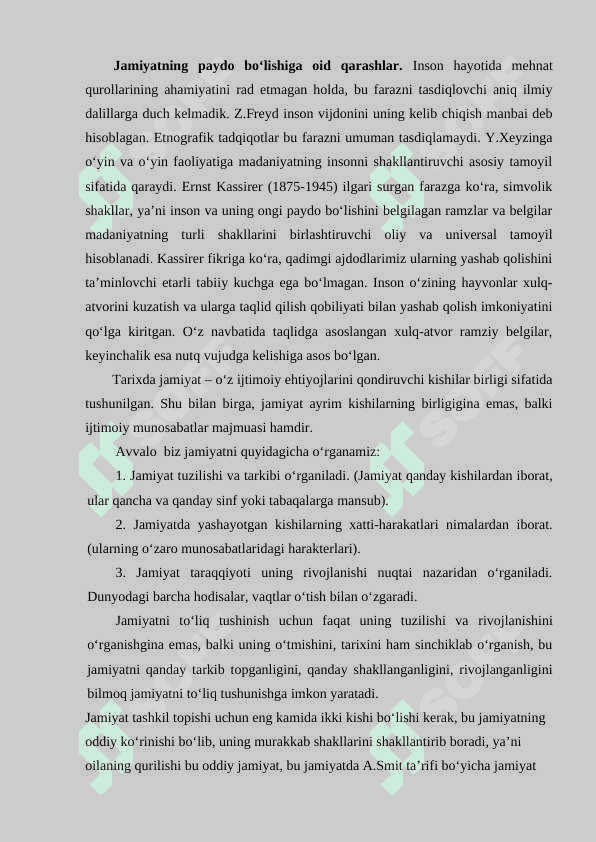 Jamiyat falsafasi 2