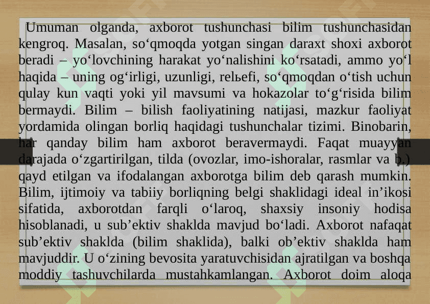 7-MAVZU: Ilmiy tadqiqotlarda axborot va axborot xavfsizligi. Axborotlarni qidirishning asosiy metodlari ilmiy tadqiqotga axborot va axborot texnologiyalarining ta’siri 7