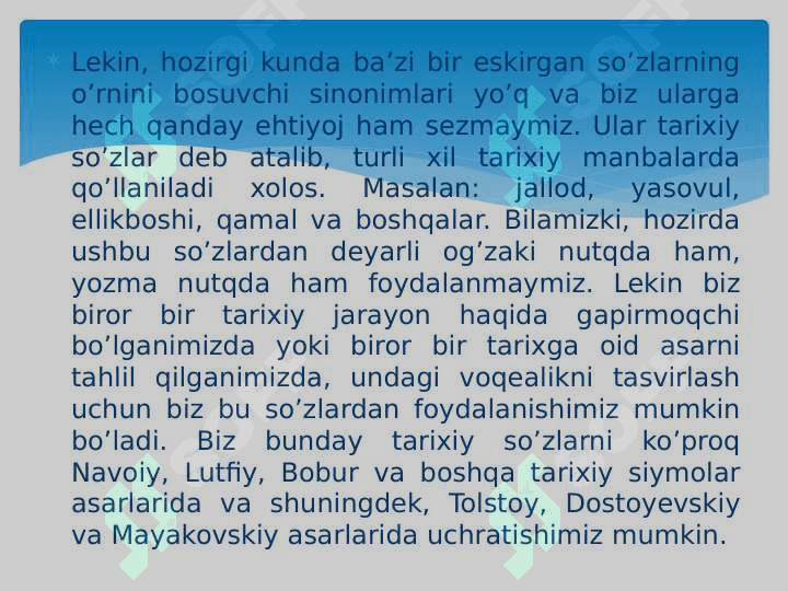 ESKIRGAN SO‘ZLAR 7
