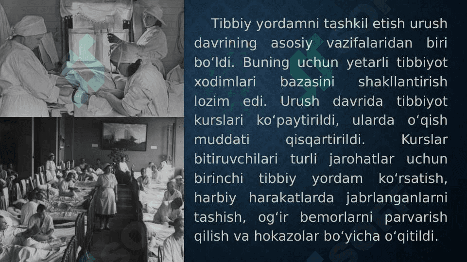 Ikkinchi jahon urushi yillarida tibbiyot sohasi 4