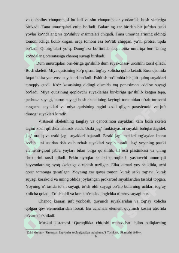 Amfibiyalarning umumiy tasnifi 6