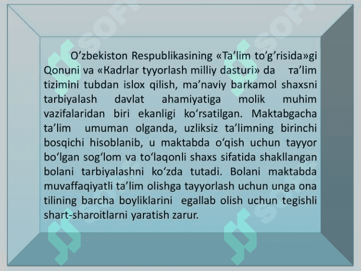 BOLANI SAVODGA O'RGATISH 5