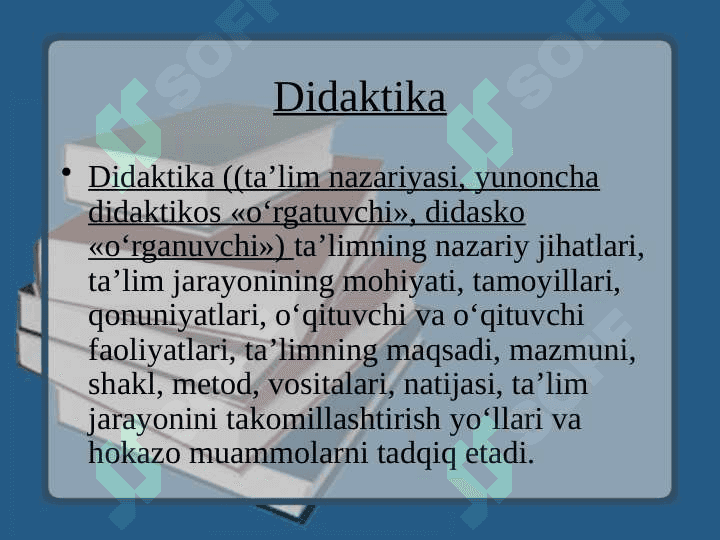 Pedagogikaning umumiy asoslari 4