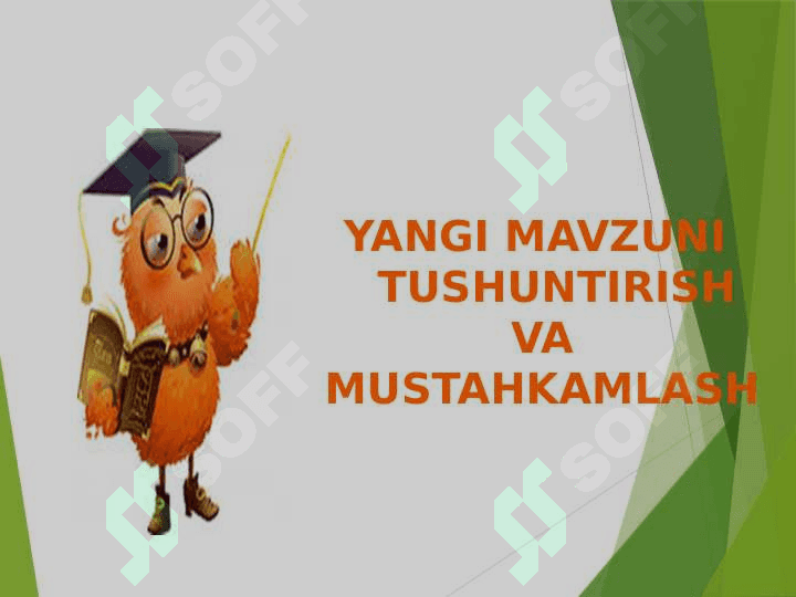 TINGLASH VA GAPIRISH MALAKASINI SHAKLLANTIRISH 7