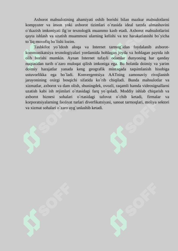 Iqtisodiyotda axborot- kommunikatsion texnologiyalar va tizimlar” fаniga kirish 8