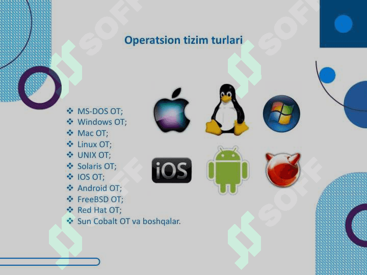 OPERATSION TIZIMLAR 7