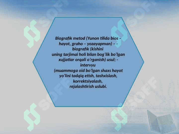 Shaxsni o'rganish metodlari 2
