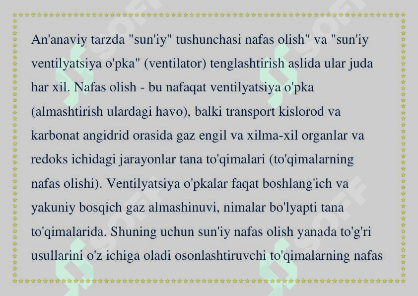 suniy o'pka 2