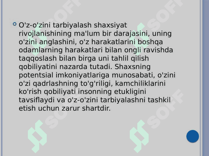 Shaxsning o‘zini o‘zi anglashi 7