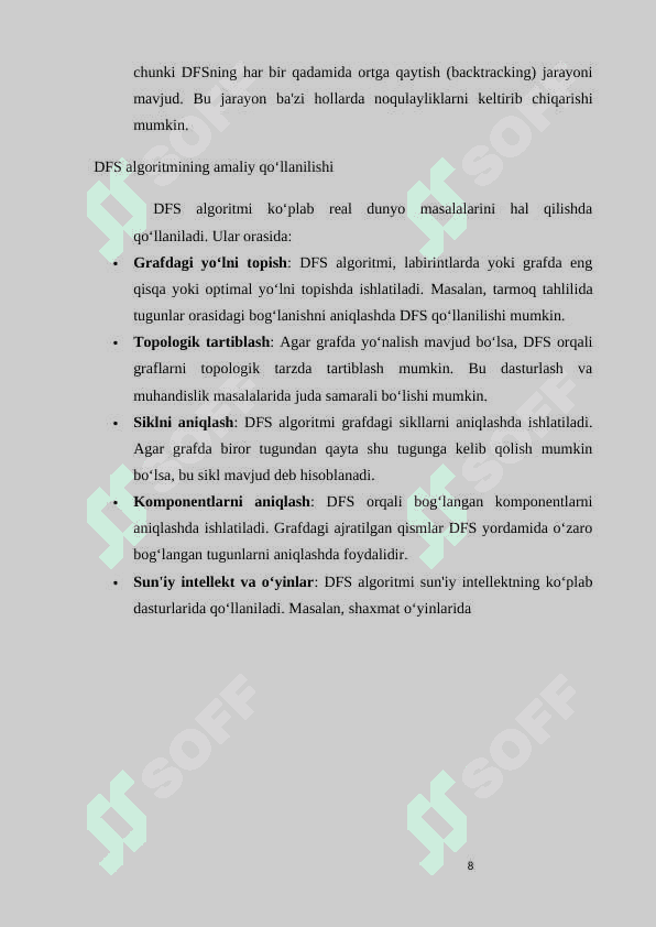 DFS algoritmi 8
