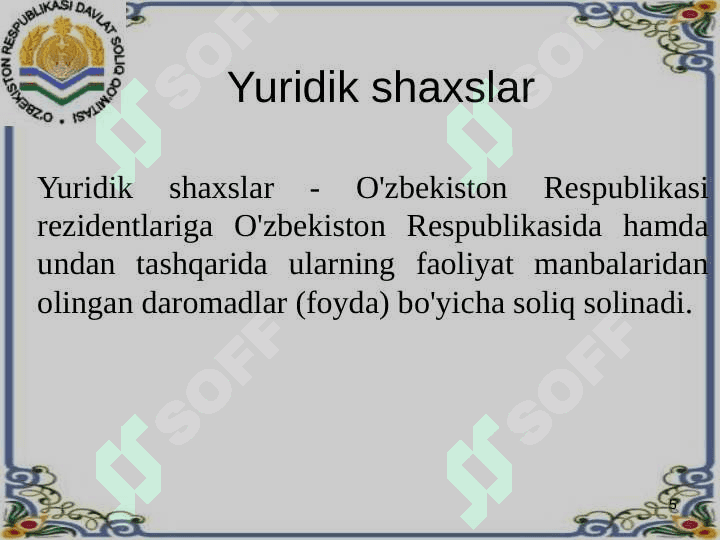 FOYDA SOLIG`I 5