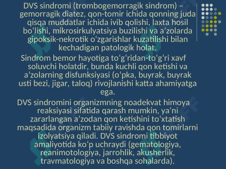 DVS SINDROMI 2