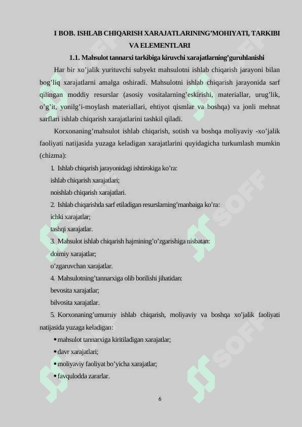 Korxonada yuklama va xarajatlarni boshqarish samaradorligini oshirish usullari 5
