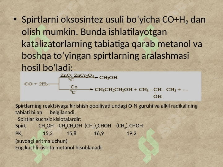 Spirtlar  va  fenollar 6