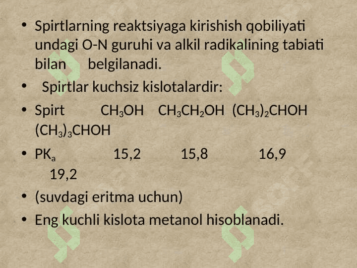 Spirtlar  va  fenollar 7