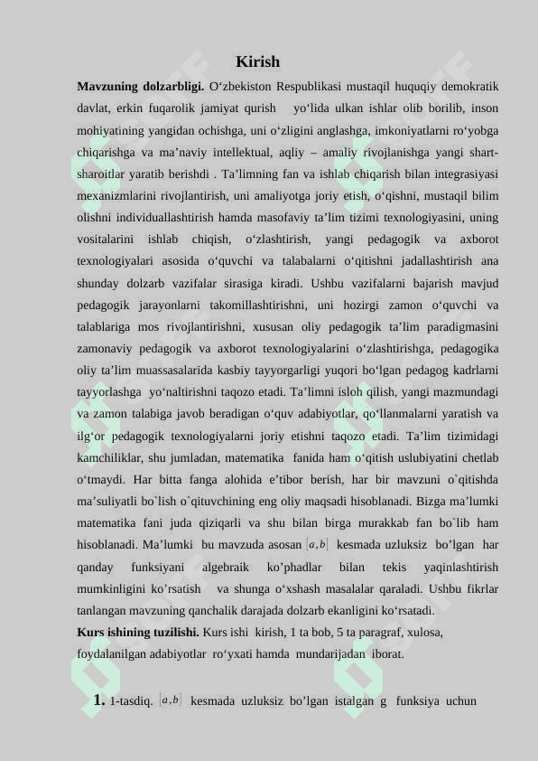 Ko’phadlar bilan tekis yaqinlashish 3