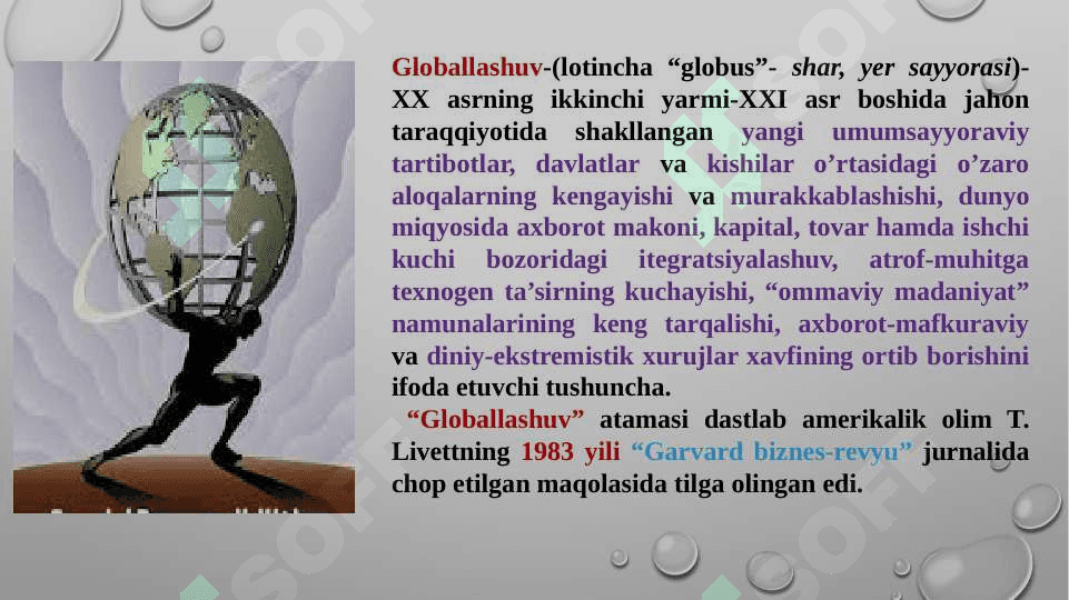 Jamiyat falsafasi. Globallashuv va barqaror taraqqiyot falsafasi (TAQDIMOT) 3