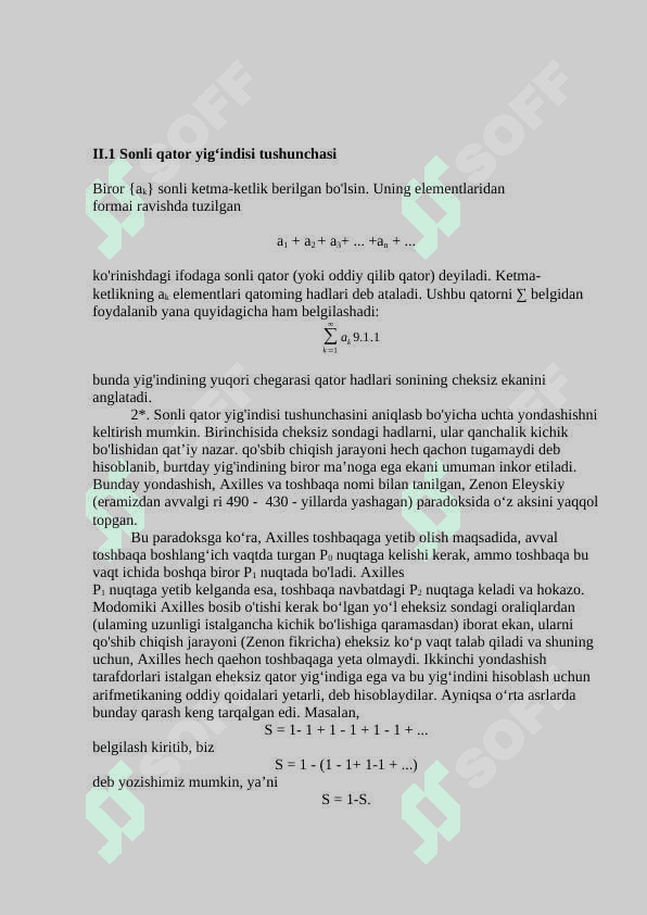 Ikki karrali qatorlar 5